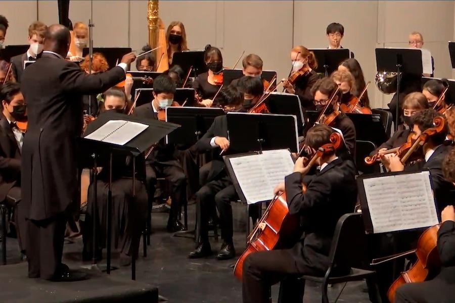 Dr. Leslie Dunner conducts Arts Academy Orchestra