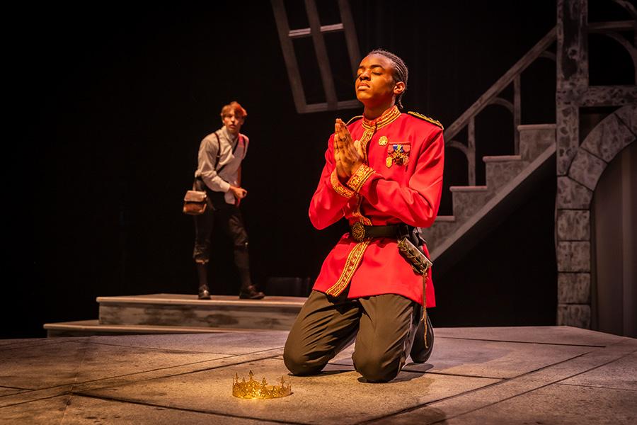 Christian Trimmingham as Claudius in 'Hamlet'